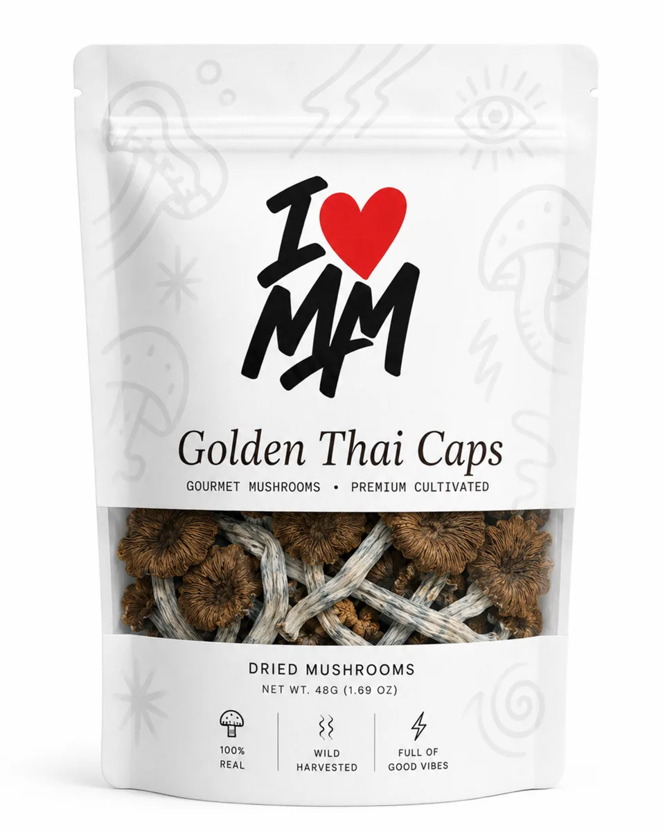 Golden Thai Caps — Dried Magic Mushrooms